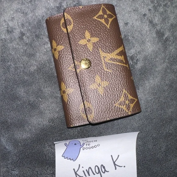 Louis Vuitton ring key holder (with Initials KJK)
